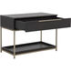 Rebel 38 X 27.25 inch Gold / Charcoal Grey Night Stand, Large